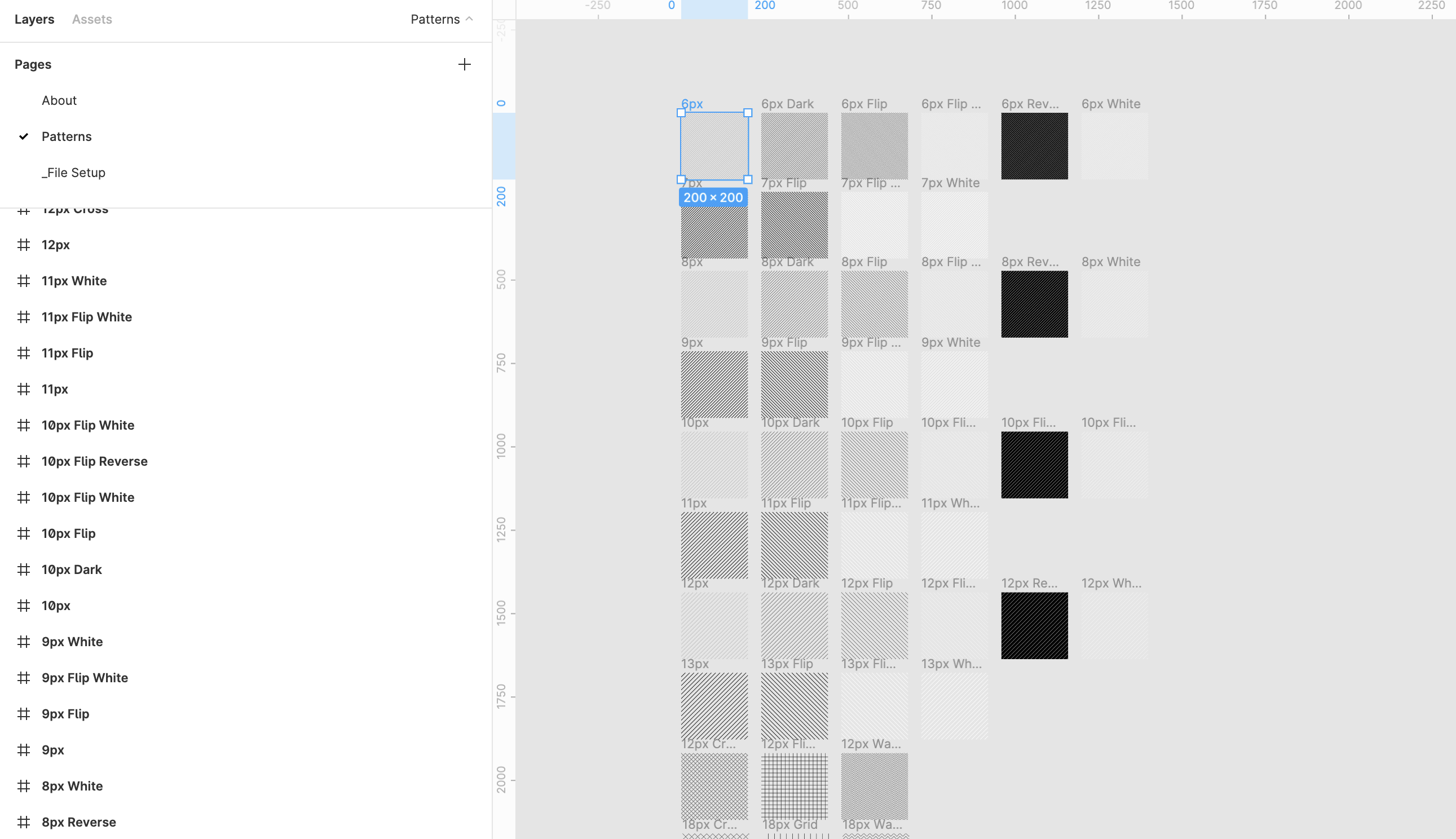 パターンを選択