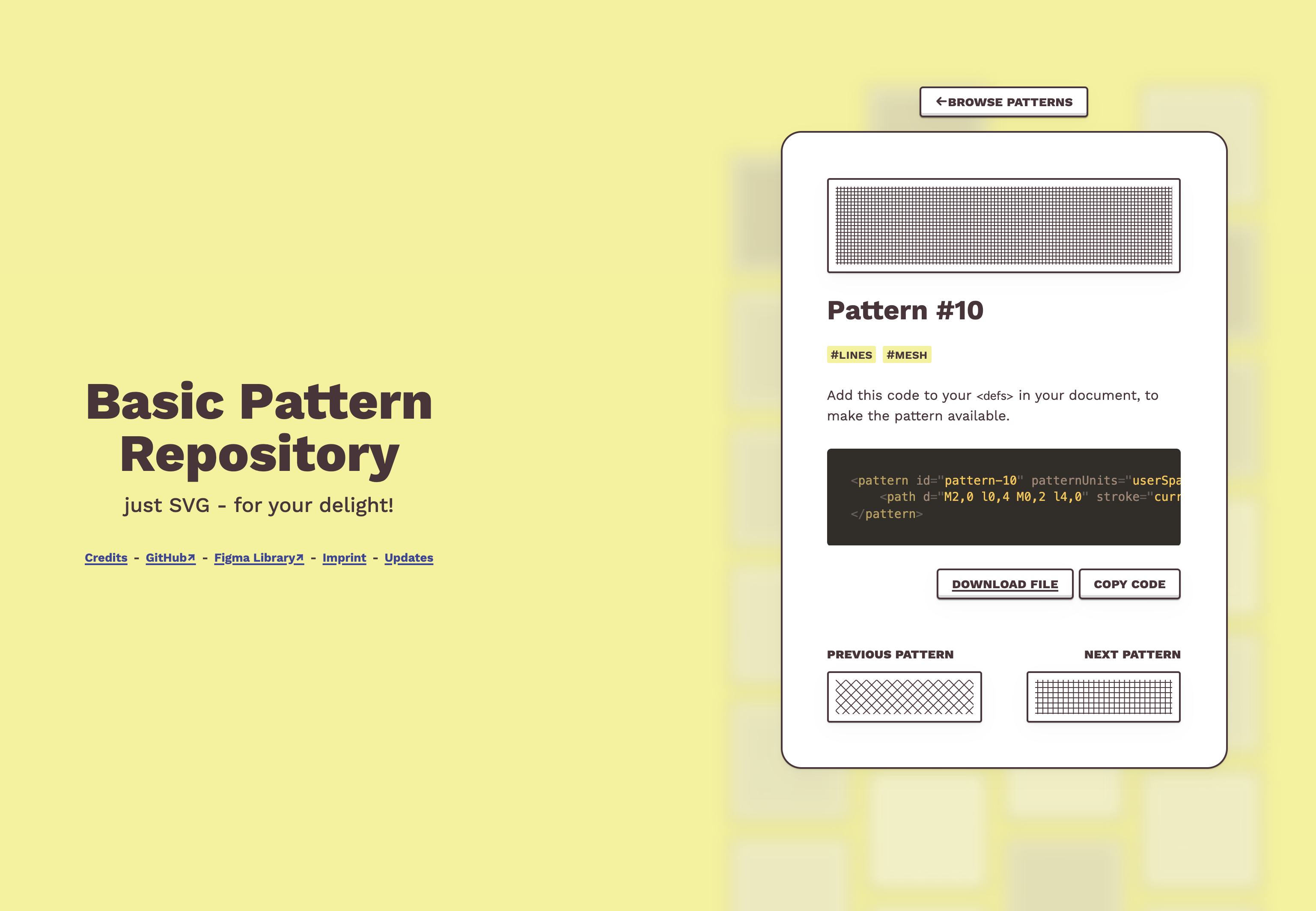 Basic Pattern Repository
